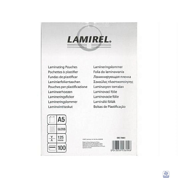 Lamirel Пленка для ламинирования LA-78661(01) (А5, 125мкм, 100 шт.)