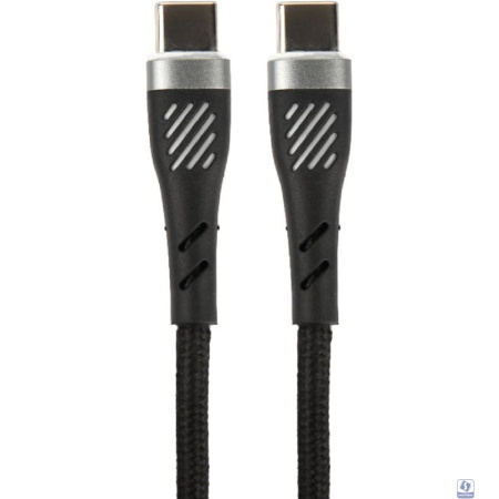 PERFEO Кабель USB C вилка - C вилка, 60W, черный, длина 1 м., POWER (C1105)