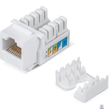 Cabeus KJ-RJ45-Cat.6-90 Вставка Keystone Jack RJ-45, категория 6, заделка тип 110, белая