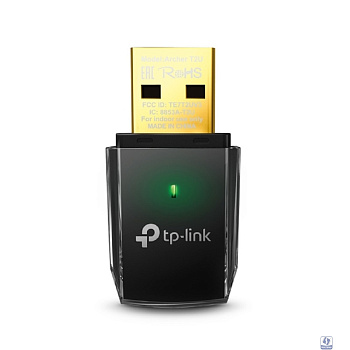 TP-Link Archer T2U Компактный двухдиапазонный USB-адаптер с поддержкой Wi-Fi AC600