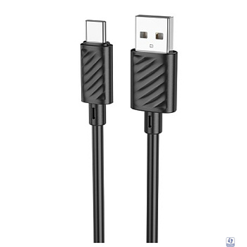 HOCO X88/ USB кабель Type-C/ 1m/ 3A/ Black