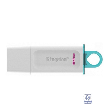 Kingston USB Drive 64GB DataTraveler Exodia USB 3.2 gen.1, белый+бирюзовый