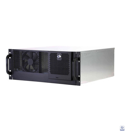 Procase RM445D-B-0 Корпус 4U Rack server case, 3x5.25+8HDD, черный, без блока питания, глубина 450мм, MB 12"x10.5", дверца