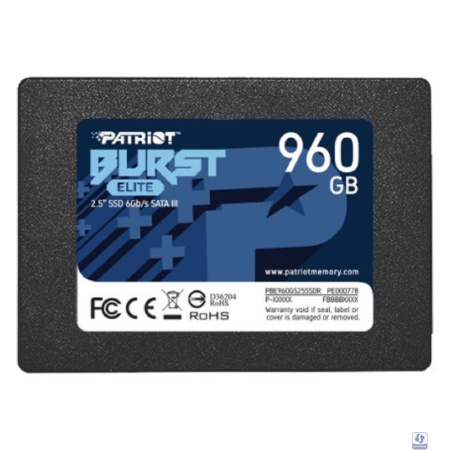 SSD жесткий диск SATA2.5" 960GB BURST PBE960GS25SSDR PATRIOT