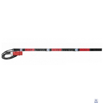 REM Верт блок розеток Rem-2MC,LINUX,мониторинг,измерение,3~32A,авт,36C13,6C19,2100мм,вх IEC309,шнур 3м