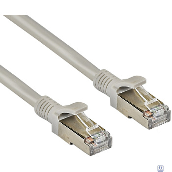 Exegate EX282001RUS Патч-корд медный FTP-RJ45-RJ45-C5e-CU-10M-GY, FTP, cat.5e, 10м, серый