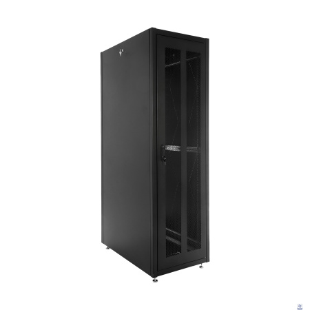 ЦМО Шкаф телекоммуникационный напольный ЭКОНОМ 48U (600 x 800) дверь перфорированная 2 шт., цвет черный [ШТК-Э-48.6.8-44АА-9005]