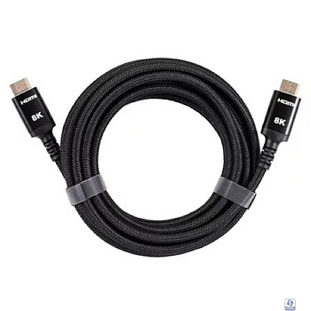 iOpen ACG859B-5.0 Кабель интерфейсный HDMI-HDMI 19M/M,ver. 2.1 8KX60Hz (Econom) оплетка 5m