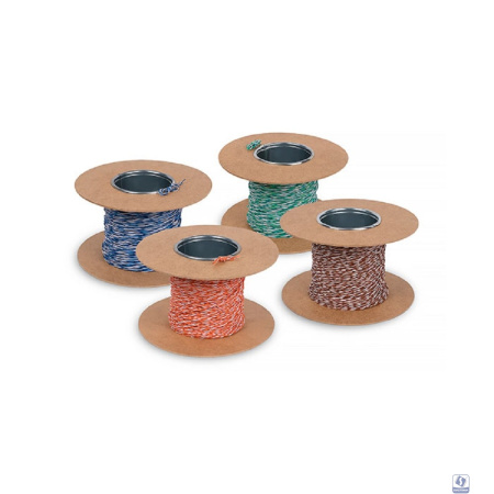 Cabeus UTP-1P-Cat.5e-SOLID-CROSS-100-BL (Jumper Wire) Кроссировочная витая пара, неэкранированная U/UTP, категория 5e, 1 пара (24 AWG), одножильный (solid), без общей внешней оболочки, синяя, 100м