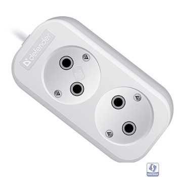 Defender Удлинитель B220 10 А, 2 м [99270], без заземления