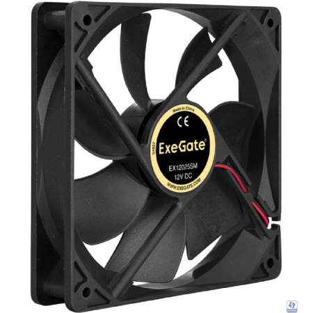Exegate EX283394RUS Вентилятор ExeGate EX12025SM, 120x120x25 мм, подшипник скольжения, Molex, 1200RPM, 19dBA