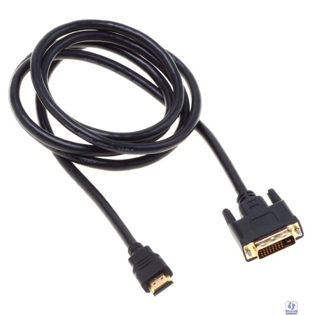 Кабель аудио-видео Buro HDMI (m), DVI-D (Dual Link) (m) 1.8м.Позолоченные контакты черный (BHP RET HDMI_DVI18)