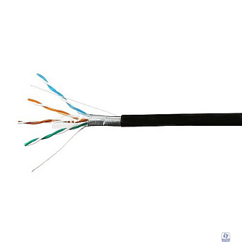 SkyNet Кабель FTP outdoor 4x2x0,51, медный, FLUKE TEST, кат.5e, однож., 100 м, box, черный [CSP-FTP-4-CU-OUT/100]