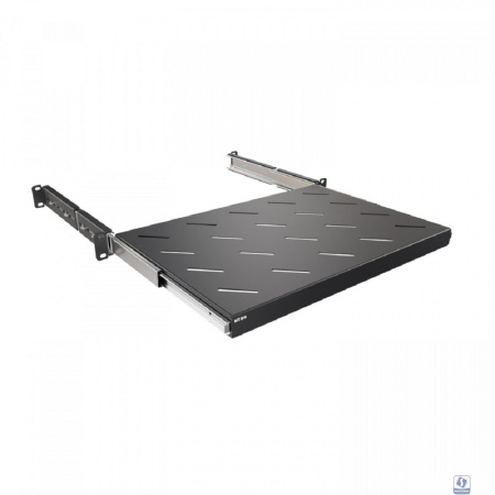 NTSS Полка выдвижная NTSS глубина 300мм, крепление 19 1U, для шкафов глубиной 600мм, черный RAL 9005 NTSS-MSKB-FS-600-BL