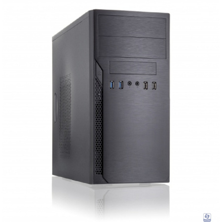 Foxline FL–628-FZ450R-U32 |FL–628-FZ450R-U32| mATX case, black, w/PSU 450W 12cm, w/2xUSB2.0, w/2xUSB3.0 w/pwr cord, w/o FAN