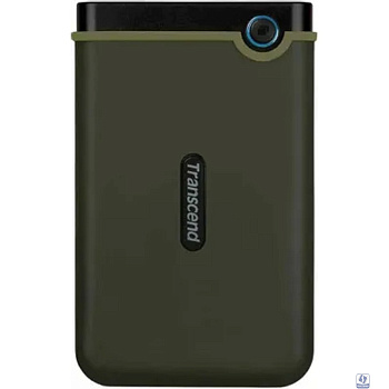 Transcend Portable HDD 2TB StoreJet 25M3S, USB 3.1 gen.1, Милитари зеленый (тонкий)