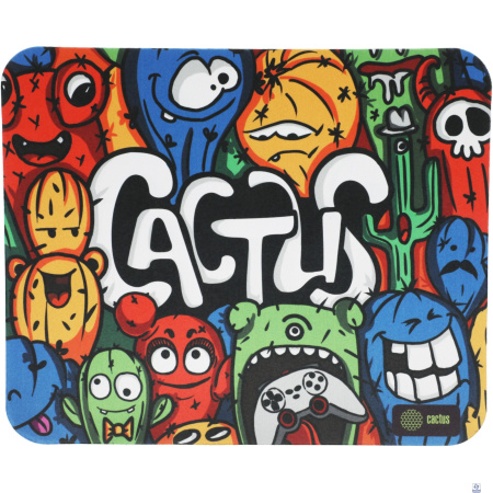 Коврик для мыши Cactus CS-MP-D03M Colorful Cacti 300x250x3мм
