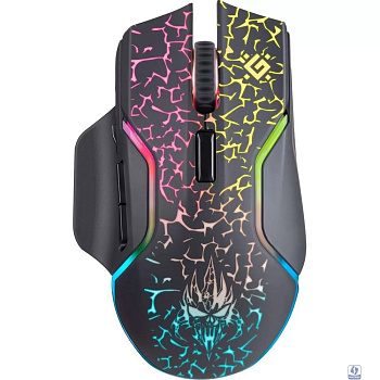 Беспроводная игровая мышь Defender Oneshot GM-067 черный,LED,7D,300 мАч, 3200dpi  [52067]