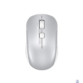 Мышь A4TECH Fstyler FB26CS Air2, оптическая, беспроводная, USB, серебристый и белый [fb26cs air2 icy white]