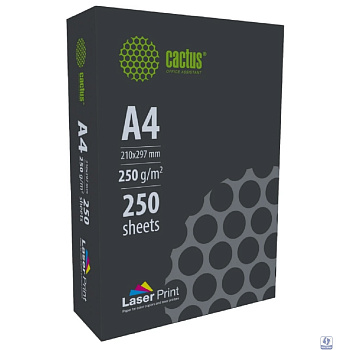 Бумага Cactus CS-LPA4250250 A4/250г/м2/250л./белый для лазерной печати