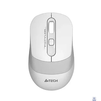 Мышь беспроводная A4Tech Fstyler FG10 , белый/серый , оптическая, 2000dpi , USB, 4 кнопки [1147569]