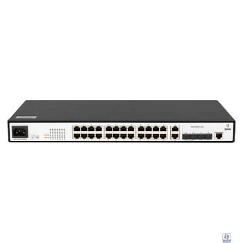 SNR SNR-S2985G-24TC-RPS Управляемый гигабитный коммутатор уровня 2, 24 порта 10/100/1000Base-T, 2 порта Combo 10/100/1000Base-T|100/1000Base-X SFP, 2 порта 100/1000Base-X SFP, встроенный БП ~220V AC