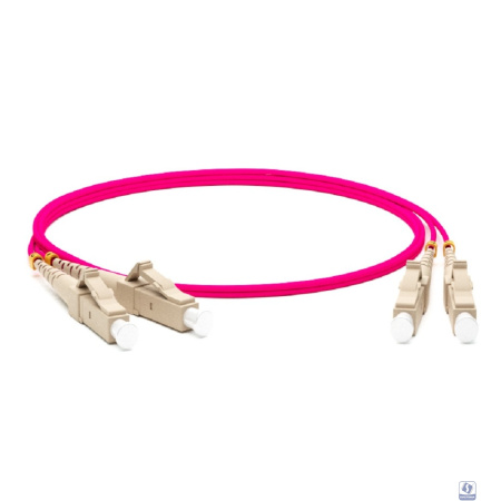 Hyperline FC-D2-504-LC/PR-LC/PR-H-10M-LSZH-MG Патч-корд волоконно-оптический (шнур) MM 50/125(OM4), LC-LC, duplex, LSZH, 10 м