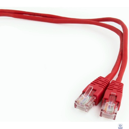 Cablexpert PP12-0.25M/R Патч-корд UTP кат.5e, 0.25м, литой, многожильный (красный)
