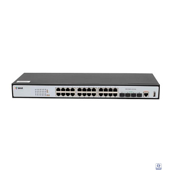 SNR SNR-S2989G-24TX-2AC Управляемый коммутатор уровня 2+, 24 порта 10/100/1000Base-T, 4 порта 1/10G SFP+, VSF HA, два встроенных БП ~220V AC