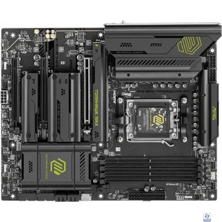 Материнская плата MSI MAG B850 TOMAHAWK MAX WIFI B850, AM5, 4*DDR5, 3*PCIEx16, 4*M.2, 4*TypeC, 2*USB3.2Gen2, 5*USB3.2Gen1, 8*USB2.0, 4*SATA3.0, 5G, HDMI, ATX, RTL