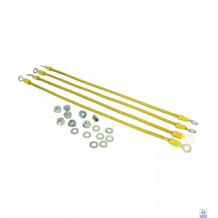 NTSS Набор NTSS кабелей заземления (набор: гайка, шайба - 8шт, проводник зазмеления 30см - 4шт) NTSS-KZ