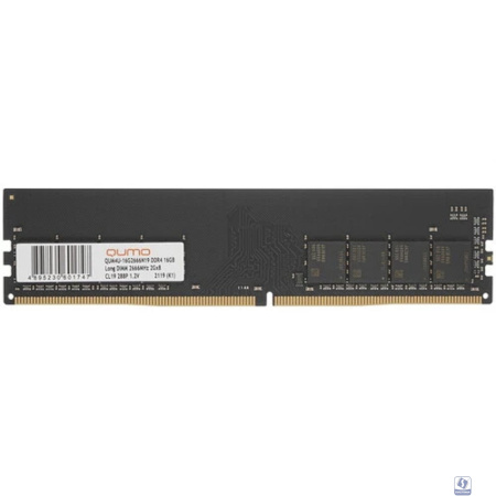 QUMO DDR4 DIMM 16GB QUM4U-16G2666N19 PC4-21300, 2666MHz