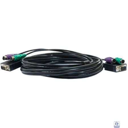 D-Link DKVM-CB3/A3A Кабель KVM длиной 3 м с разъемами VGA и PS/2 для DKVM-4K/А
