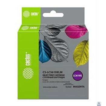 Картридж струйный Cactus CS-LC3619XLM пурпурный (18.4мл) для Brother MFC-J2330DW/J2730DW/J3530DW/J3930DW