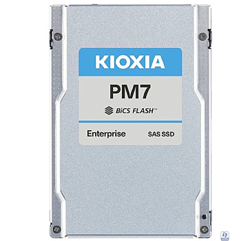 SSD KIOXIA KPM71VUG1T60 PM7-V, 1.6TB, 2.5" 15mm, SAS 24Gb/s, TLC, R/W 4200/3400 MB/s, IOPs 720K/320K, TBW 8760, DWPD 3