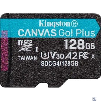 Micro SecureDigital 128GB Kingston SDCG4/128GBSP Canvas Go! Plus V30 A2 w/o adapter