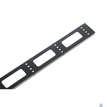 ЦМО Вертикальный кабельный органайзер для стойки внешний с окнами, ширина 95мм 47U, цвет черный(ВКО-СТК-47-9005)