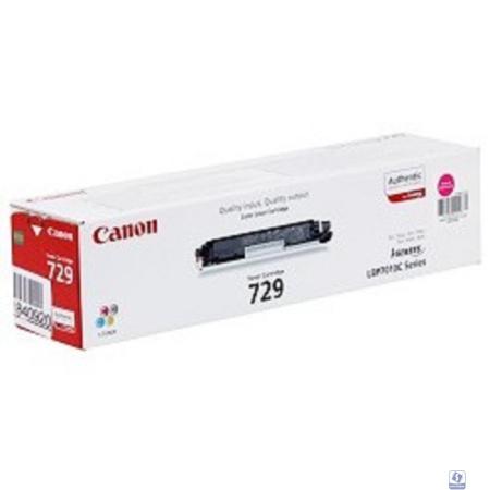 Canon Cartridge 729M  4368B002 Тонер картридж для LBP 7010C, Пурпурный, 1000стр.