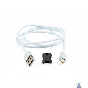 Cablexpert Кабель магнитный USB 2.0 CC-USB2-AMLMM-1M, AM/ iPhone lightning, магнитный кабель, 1м, алюминиевые разъемы, коробка