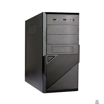 Exegate EX284018RUS Корпус Minitower BA-201 Black, mATX, <AA350, 80mm>, 2*USB, Audio