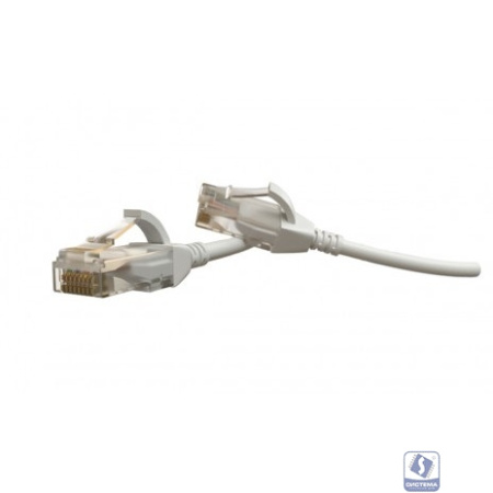 Hyperline PC-LPT-UTP-RJ45-RJ45-C6-1M-LSZH-WH Патч-корд U/UTP, категория 6 (100% Fluke Component Tested), 28AWG, LSZH, 1 м, белый