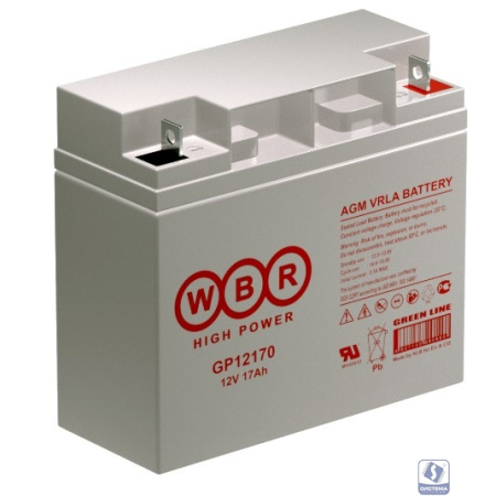 WBR Батарея GP12170 (12V/18Ah) под гайку и болт М5