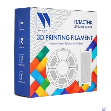 Филамент NVPRINT Silk PLA+  Black/Purple  для 3D печати диаметр 1.75мм  длина 330 метров  масса 1 кг
