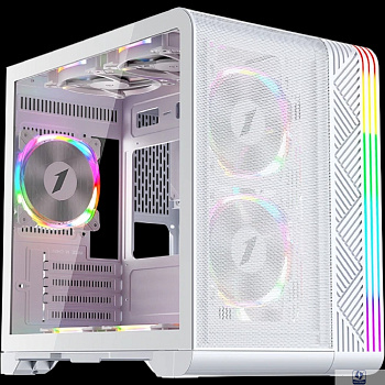 1STPLAYER Корпус VT5 ARGB White / mATX / 3x120mm ARGB fans / VT5-WH-3FS7-W