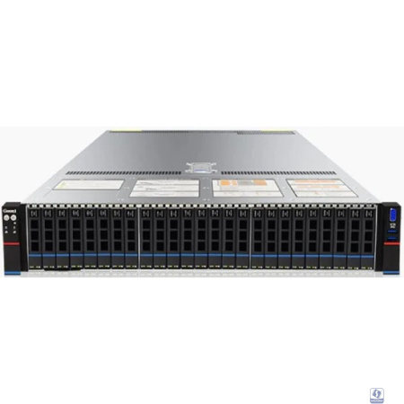 Gooxi SR201-D25RE-G2 2U, 2x Socket SP5; 24x DDR5; 25x 2.5" SATA/SAS; 12Gb/s SAS expander; 2x 2.5" rear SAS/SATA; 2x 2.5" rear NVMe; 2х M.2 NVMe 2280; 2xPCIe 5.0x16;  4xPCIe 5.0x8; OCP3.0; 2x1GbE i350;