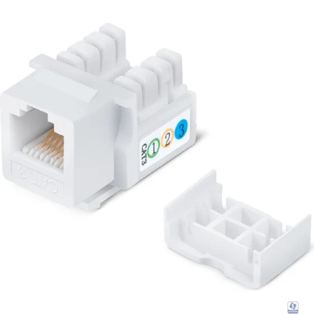 Cabeus KJ-RJ12-90 Degree Вставка Keystone Jack, RJ-12(6P6C), угол 90 градусов, 110 IDC