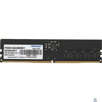 Patriot DDR5 16GB 4800 MT/s CL40 PSD516G480081