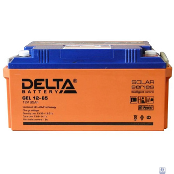 Delta GEL 12-65 (12V/65Ач) свинцово- кислотный аккумулятор  