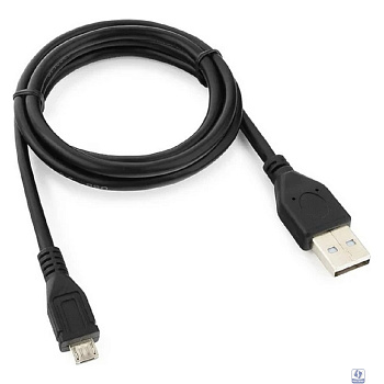 Cablexpert Кабель USB 2.0 Pro, AM/microBM 5P, 1м, экран, черный, пакет (CCP-mUSB2-AMBM-1M)