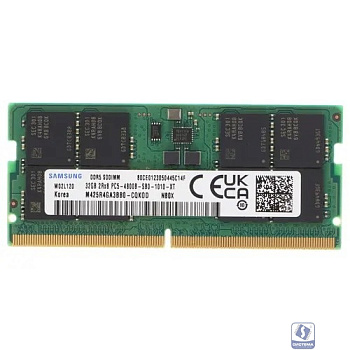 Память DDR5 32GB 4800MHz Samsung M425R4GA3BB0-CQK OEM PC5-38400 CL40 SO-DIMM 262-pin 1.1В dual rank OEM